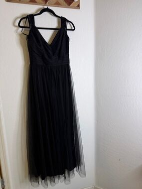 Sorella Vita Black Evening Prom Tulle Maxi Dress 12